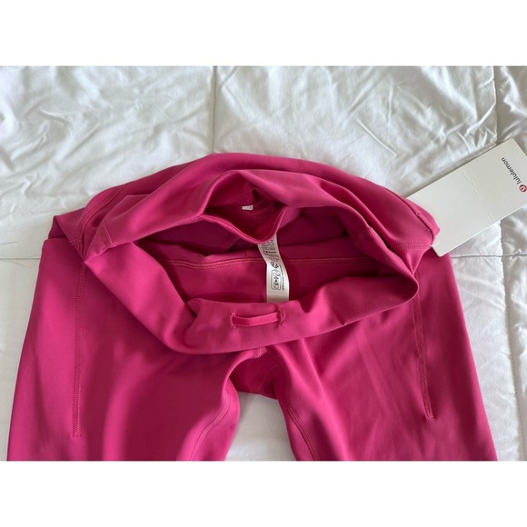 New Lululemon Wunder Train HR Tight 25" w/ Pockets Size 8 Raspberry Coulis $128 - Picture 7 of 12